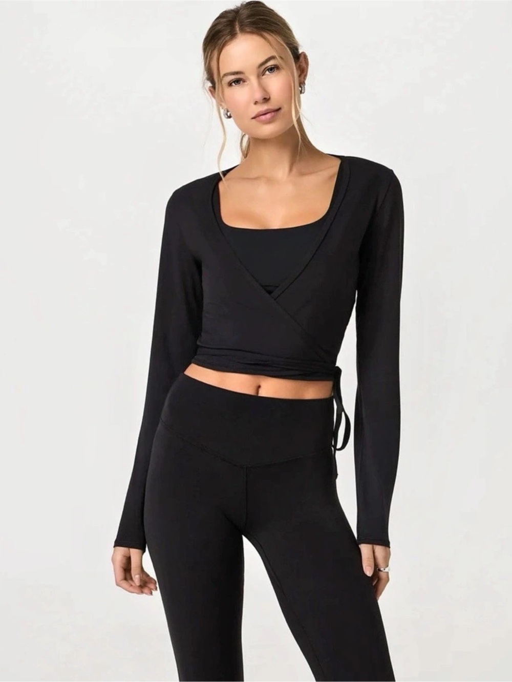 Vuori AllTheForm Wrap Top | Color: Black